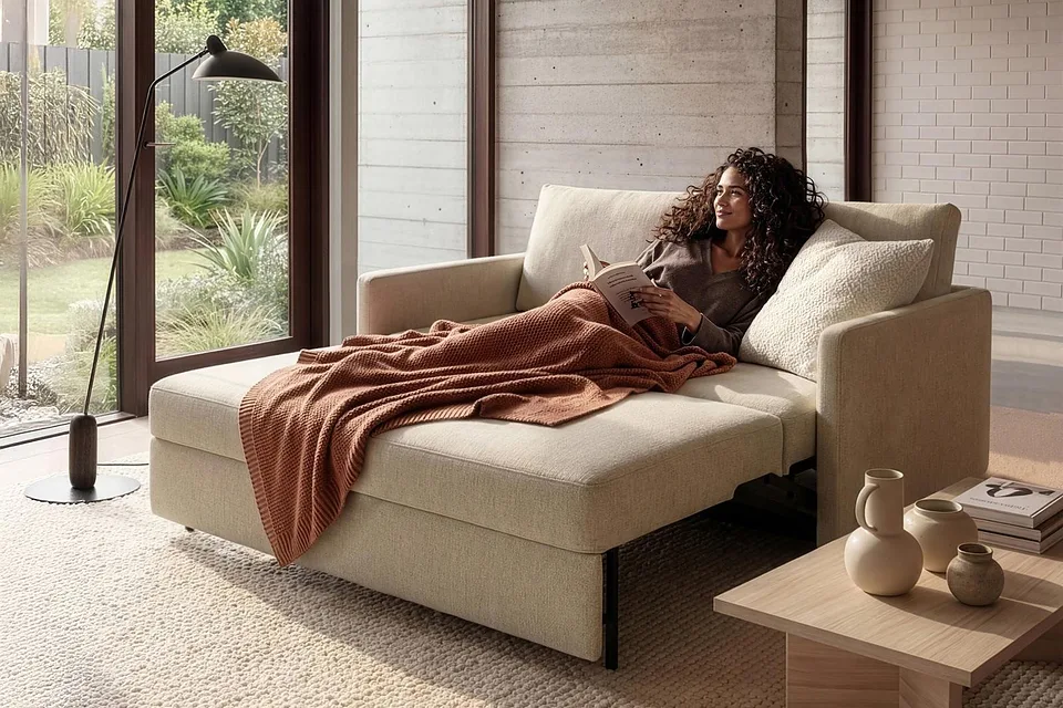 Диван-кровать Neah Sofa Bed with Slim Arms, Innovation Living, в интерьере