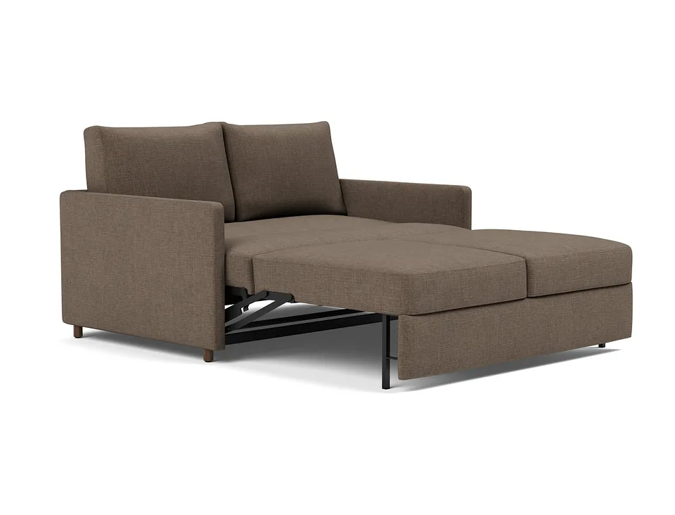 Диван-кровать Neah Sofa Bed with Slim Arms, Innovation Living, в положении лежака — вид в три четверти