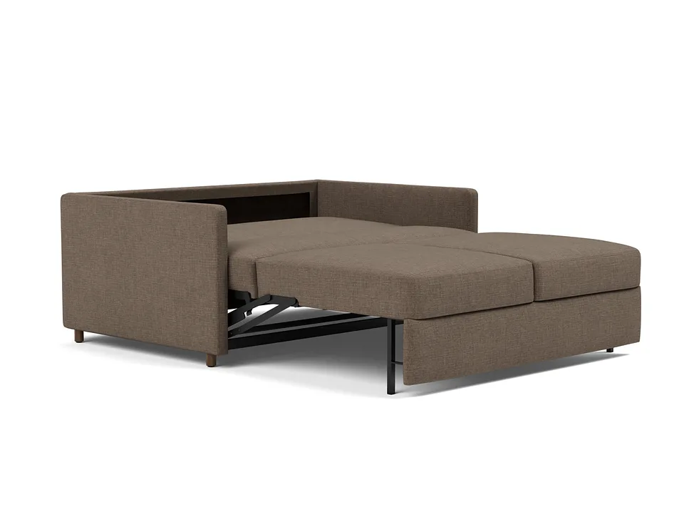 Диван-кровать Neah Sofa Bed with Slim Arms, Innovation Living, в разложенном виде — вид в три четверти