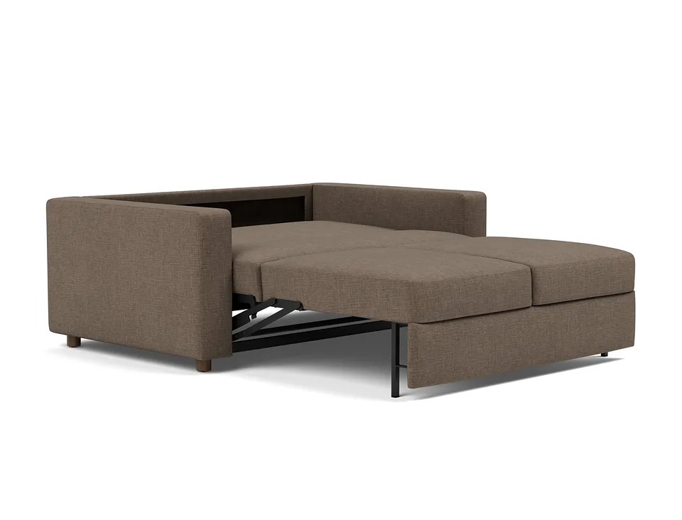 Диван-кровать Neah Sofa Bed with Standard Arms, Innovation Living, в разложенном виде — вид в три четверти