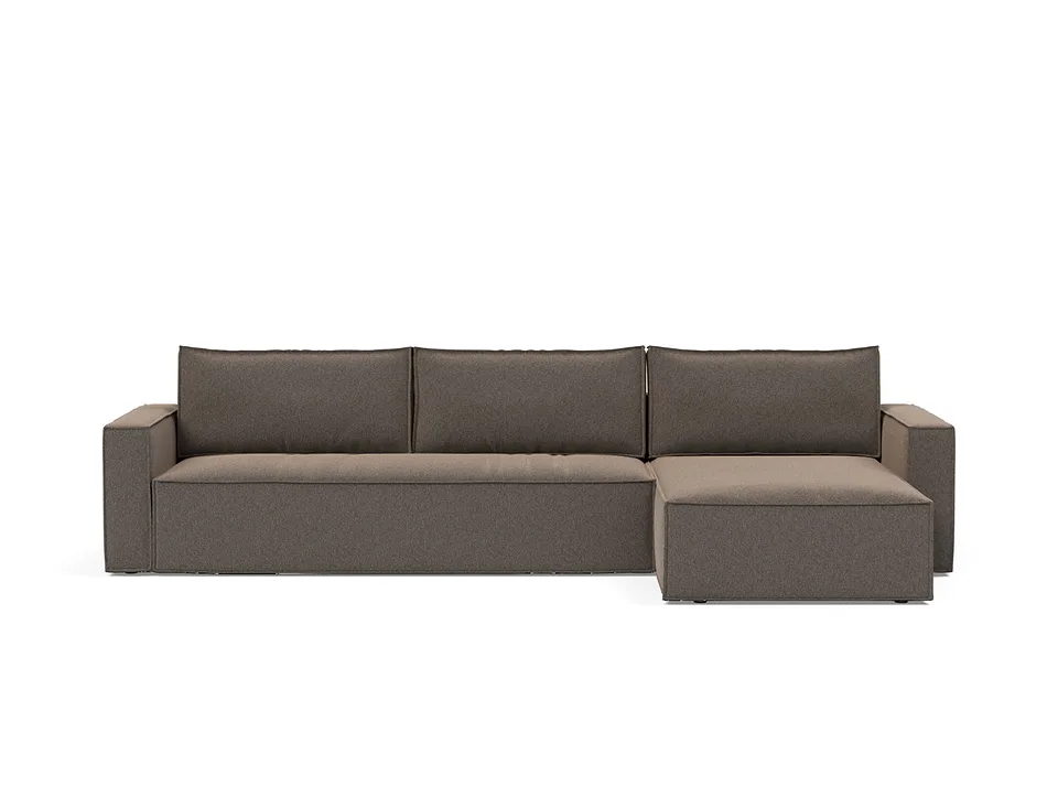 Диван-кровать Newilla Sofa Bed With Chaise, Innovation Living, в положении дивана — вид спереди