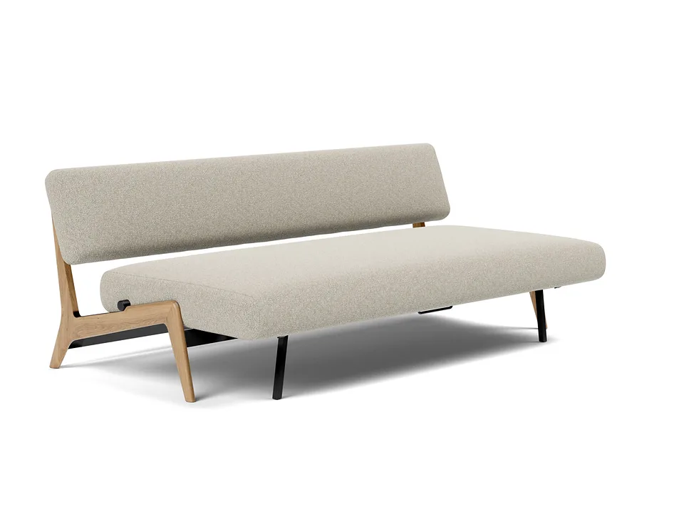 Кушетка Nolis Daybed, Innovation Living, в разложенном виде — вид в три четверти