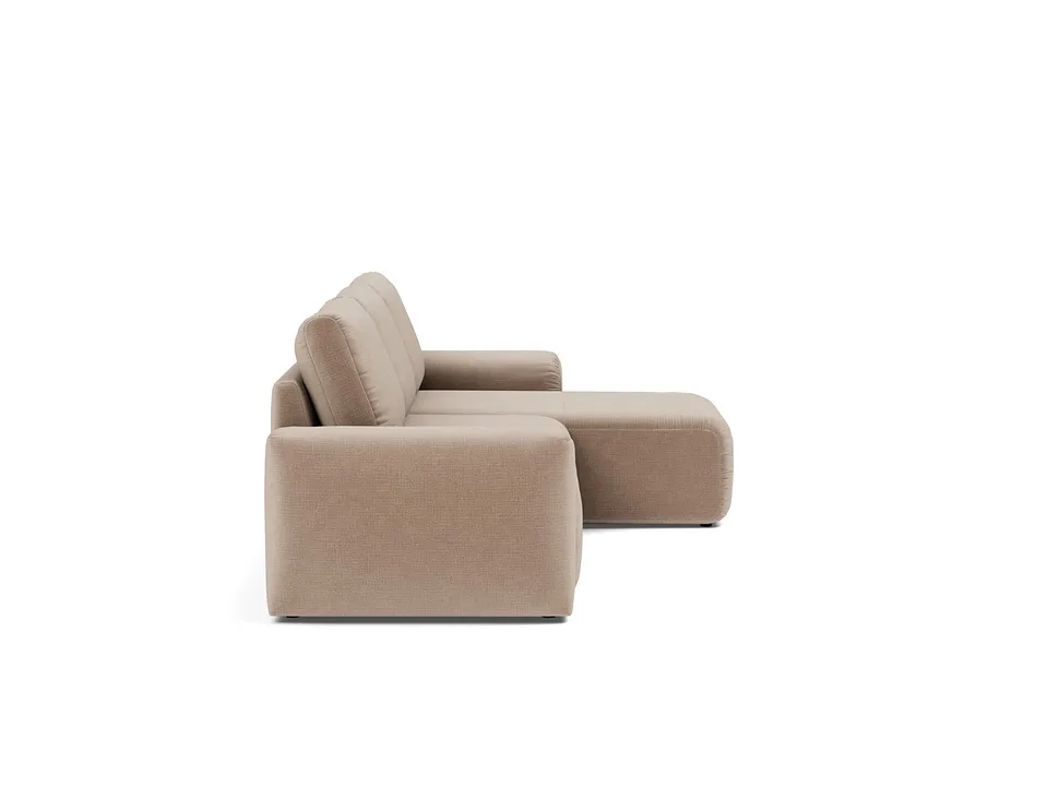 Диван-кровать Norum Sofa Bed Chaise With Chunky Arms, Innovation Living, в положении дивана — вид сбоку