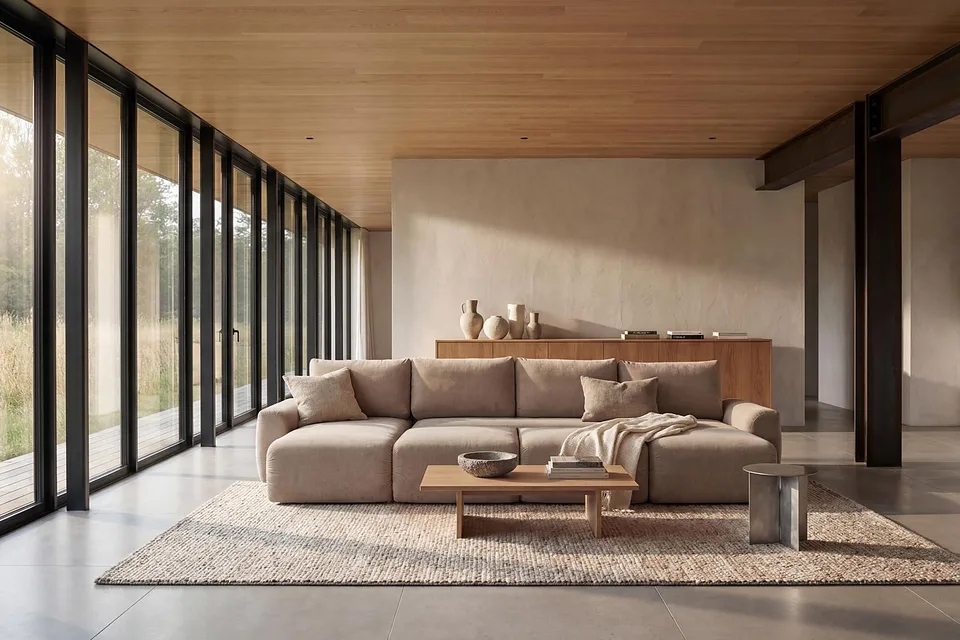 Диван-кровать Norum Sofa Bed U-shape With Chunky Arms, Innovation Living, в интерьере