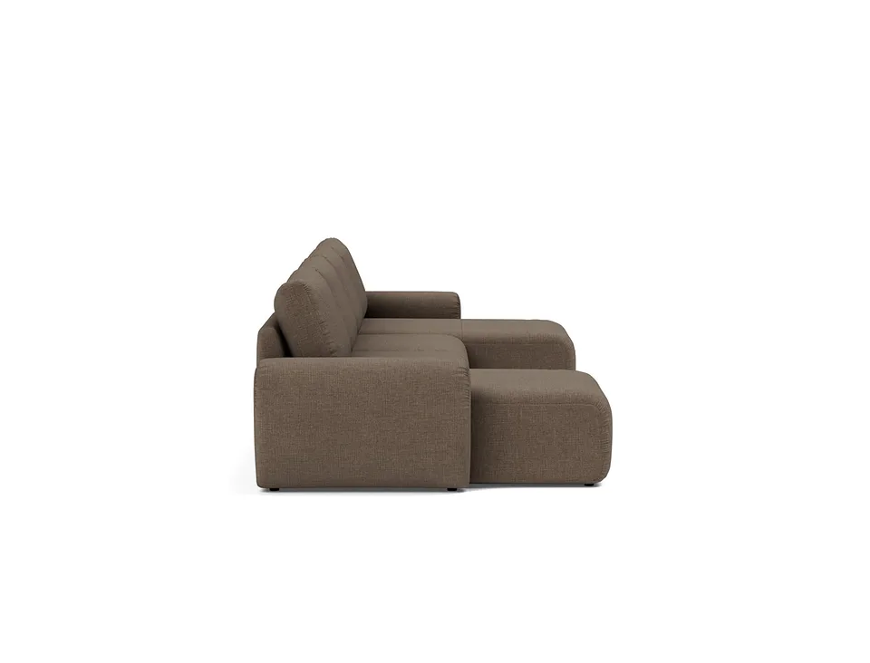 Диван-кровать Norum Sofa Bed U-shape With Curve Arms, Innovation Living, в положении дивана — вид сбоку