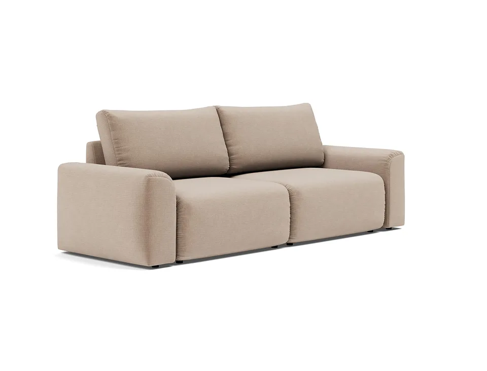 Диван-кровать Norum Sofa Bed With Chunky Arms, Innovation Living, в положении дивана — вид в три четверти