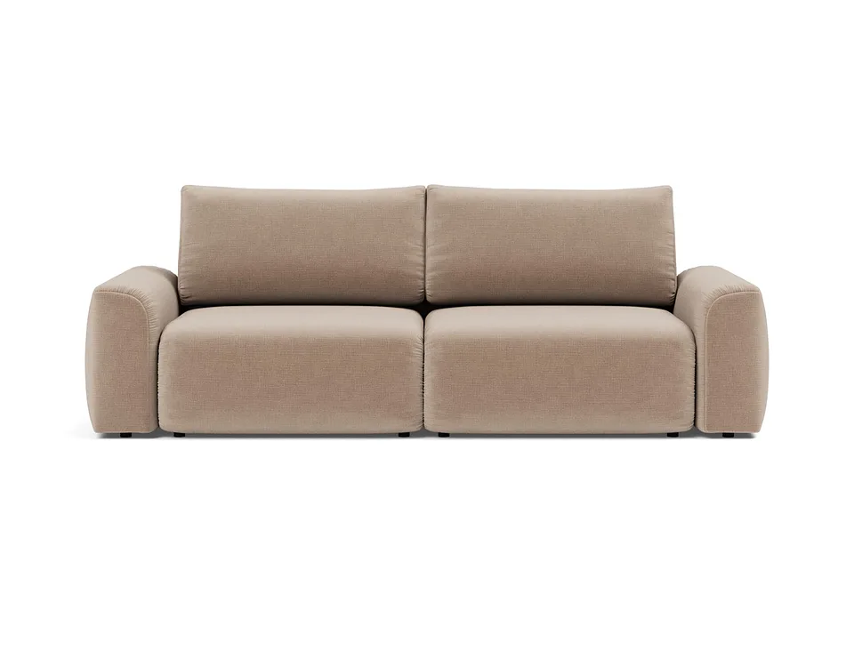 Диван-кровать Norum Sofa Bed With Chunky Arms, Innovation Living, в положении дивана — вид спереди
