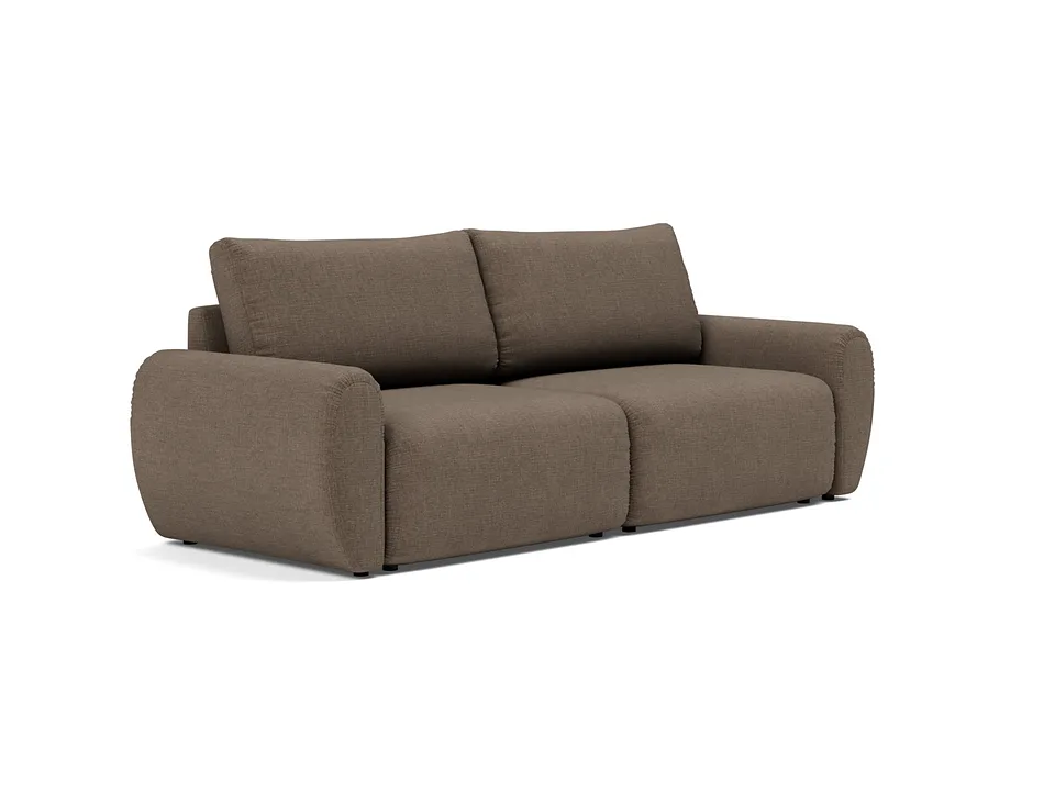 Диван-кровать Norum Sofa Bed With Curve Arms, Innovation Living, в положении дивана — вид в три четверти