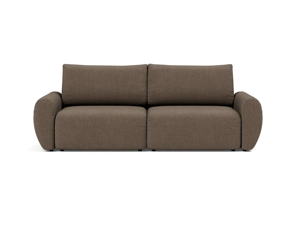 Диван-кровать Norum Sofa Bed With Curve Arms, Innovation Living, в положении дивана — вид спереди