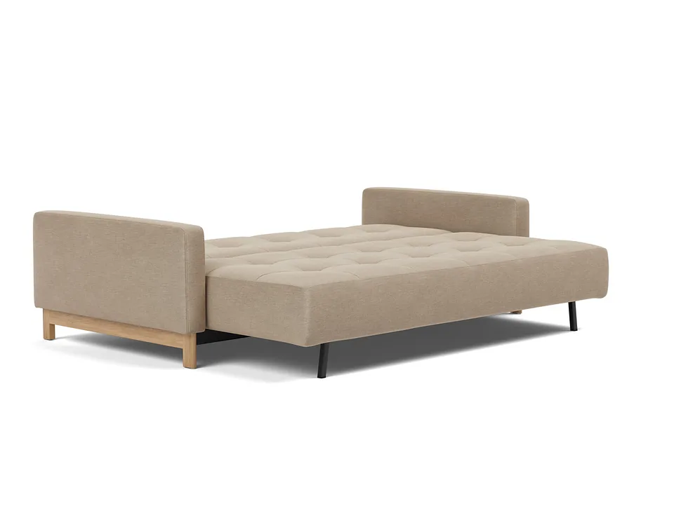 Диван-кровать Pyxis D.E.L. Sofa Bed, Innovation Living, в разложенном виде — вид в три четверти
