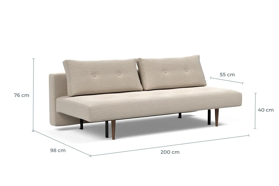 Схема размеров: диван-кровать Recast Sofa Bed Dark Styletto