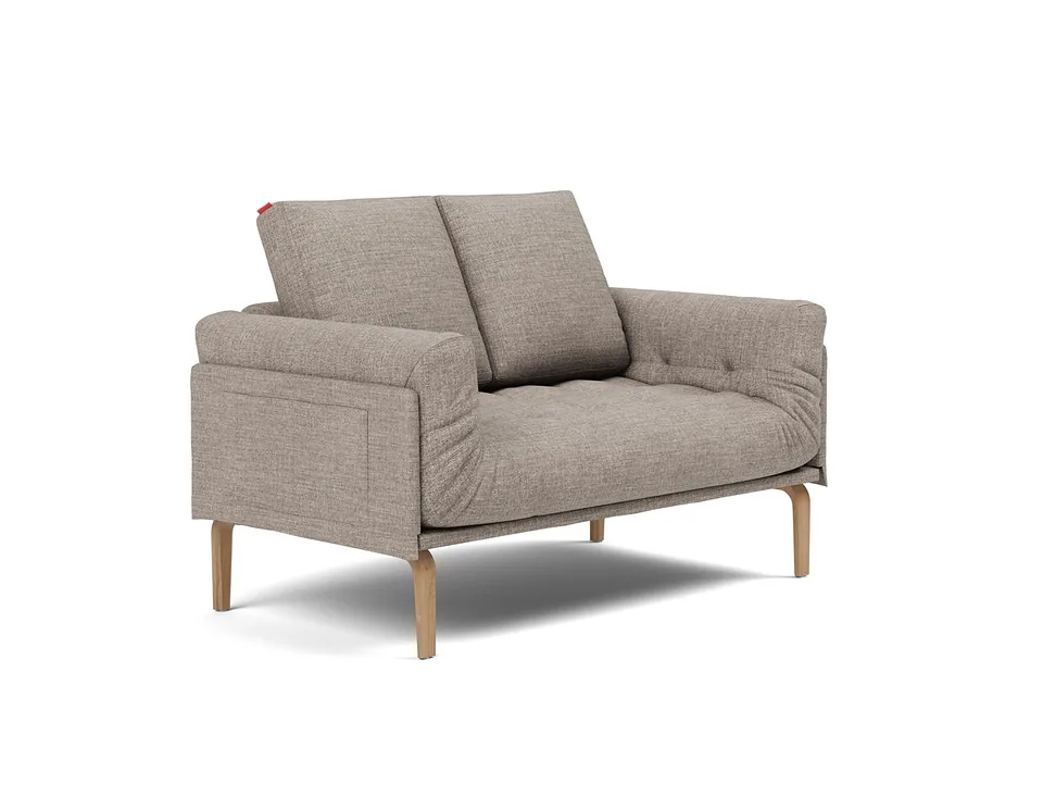 Кушетка Rollo Bow Daybed, Innovation Living, в положении дивана — вид в три четверти