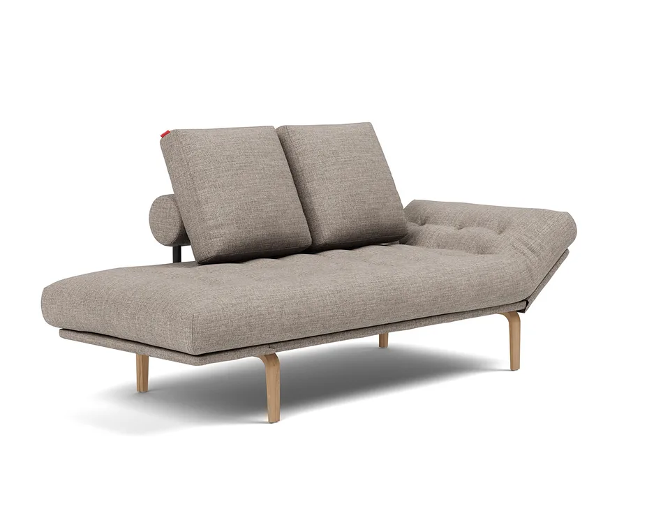 Кушетка Rollo Bow Daybed, Innovation Living, в положении для отдыха — вид в три четверти