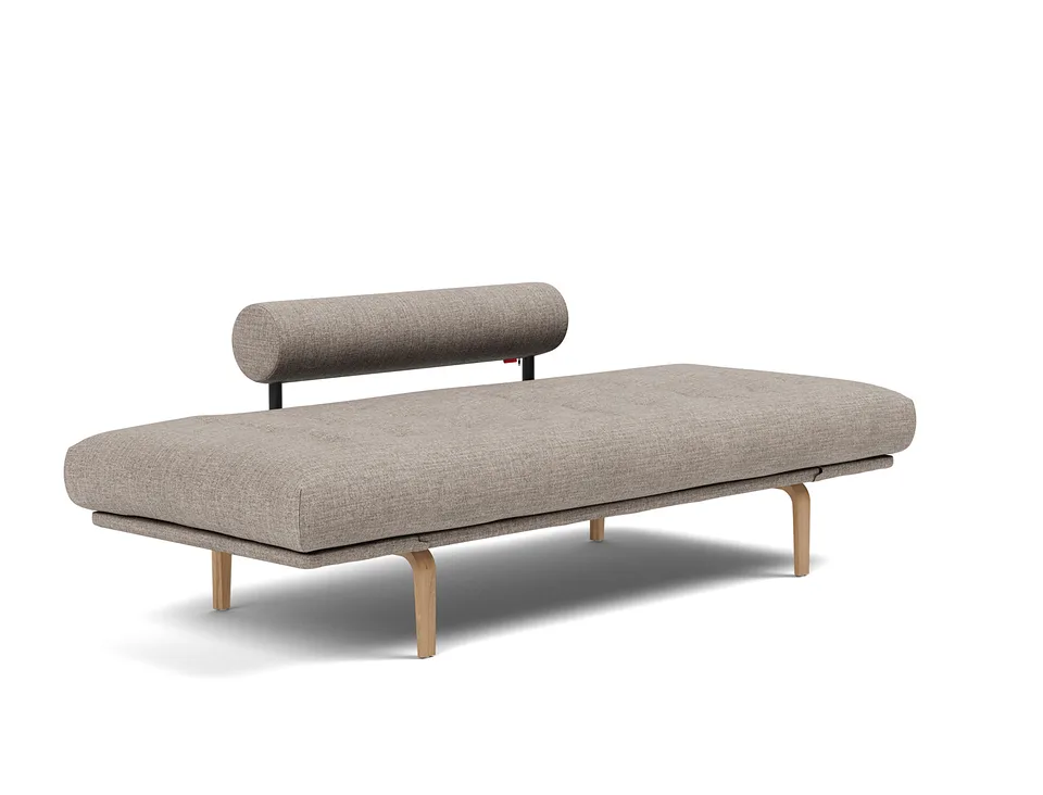 Кушетка Rollo Bow Daybed, Innovation Living, в разложенном виде — вид в три четверти