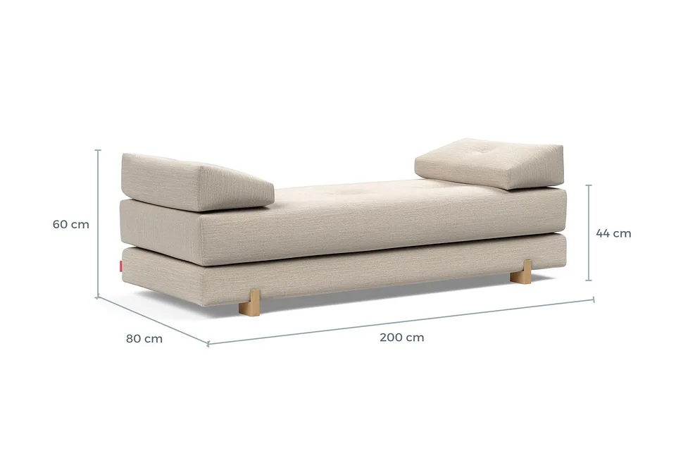 Схема размеров: кушетка Sigmund Drip Daybed