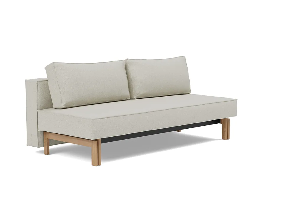 Диван-кровать Sly Wood Sofa Bed, Innovation Living, в положении дивана — вид в три четверти