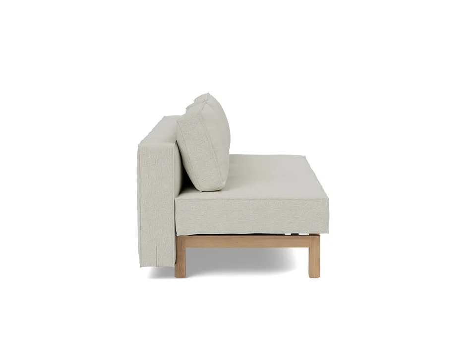 Диван-кровать Sly Wood Sofa Bed, Innovation Living, в положении дивана — вид сбоку