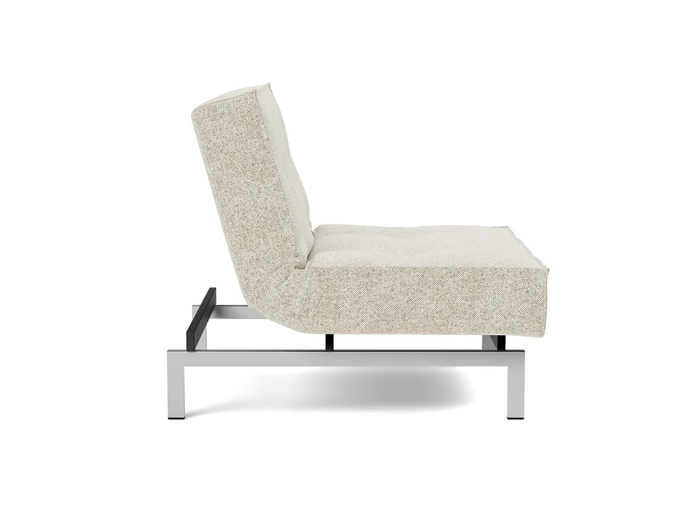 Кресло-кровать Splitback Chrome Chair, Innovation Living, в положении кресла — вид сбоку
