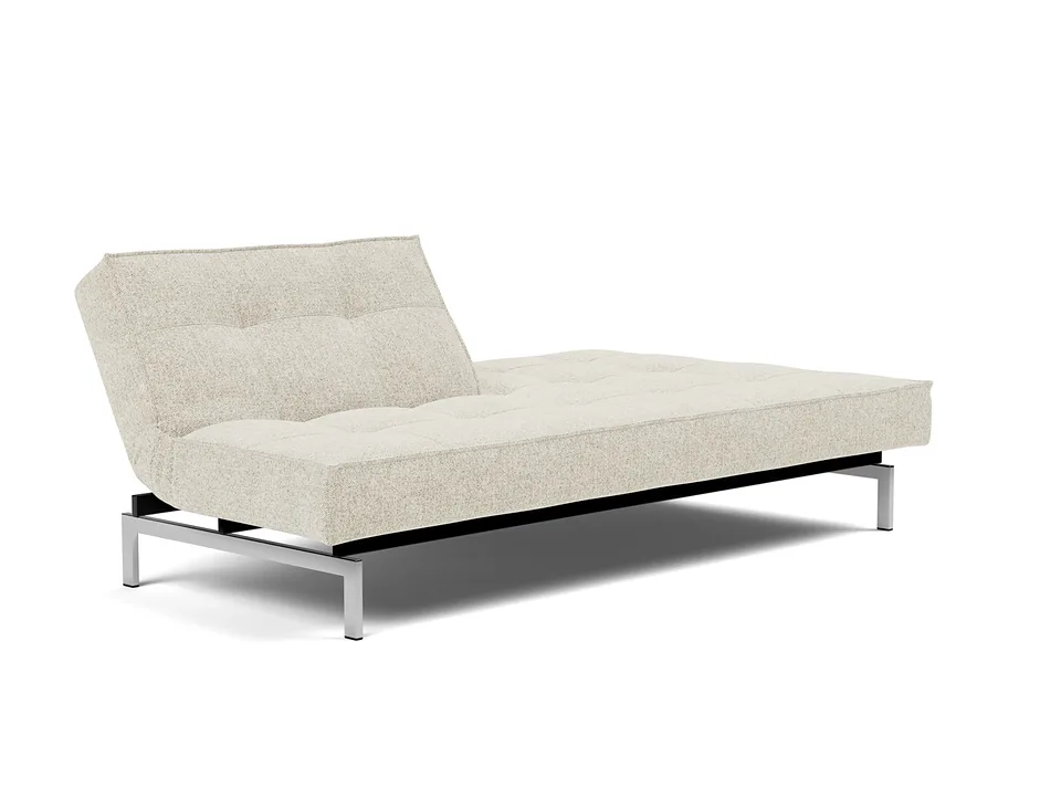 Диван-кровать Splitback Chrome Sofa Bed, Innovation Living, в положении для отдыха — вид в три четверти