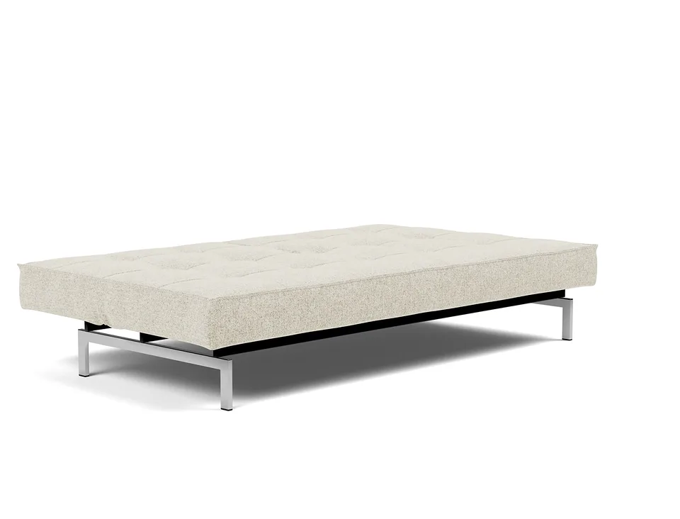 Диван-кровать Splitback Chrome Sofa Bed, Innovation Living, в разложенном виде — вид в три четверти