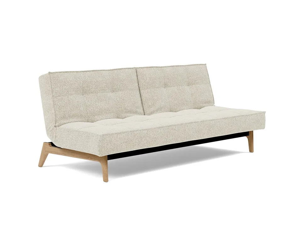 Диван-кровать Splitback Eik Sofa Bed, Innovation Living, в положении дивана — вид в три четверти