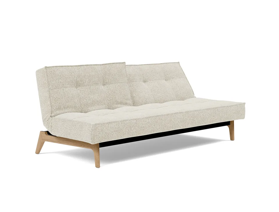 Диван-кровать Splitback Eik Sofa Bed, Innovation Living, в положении для отдыха — вид в три четверти