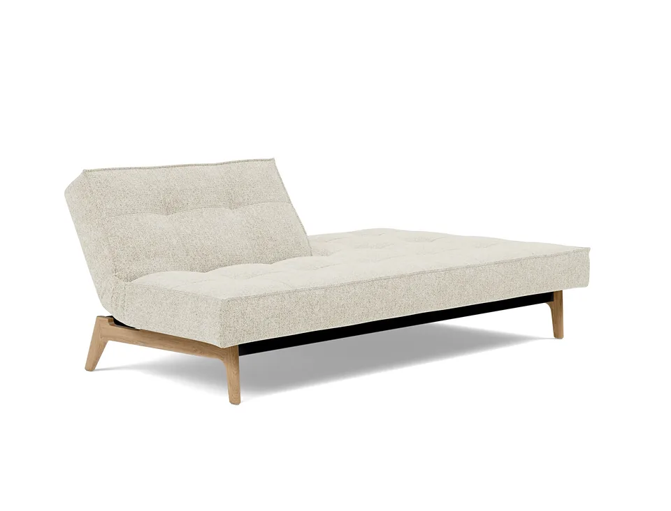 Диван-кровать Splitback Eik Sofa Bed, Innovation Living, в положении для отдыха — вид в три четверти