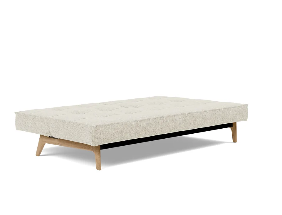 Диван-кровать Splitback Eik Sofa Bed, Innovation Living, в разложенном виде — вид в три четверти