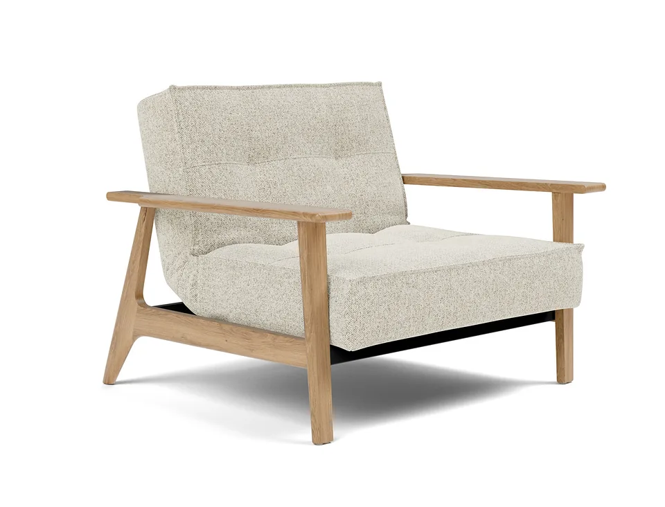 Кресло-кровать Splitback Frej Chair, Innovation Living, в положении кресла — вид в три четверти