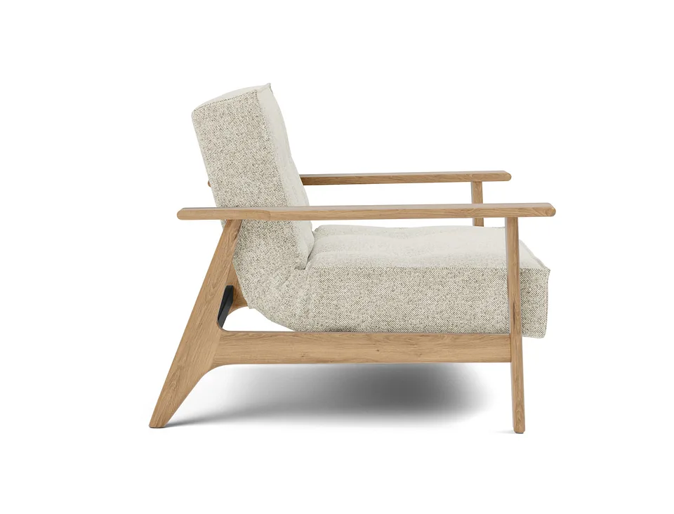 Кресло-кровать Splitback Frej Chair, Innovation Living, в положении кресла — вид сбоку