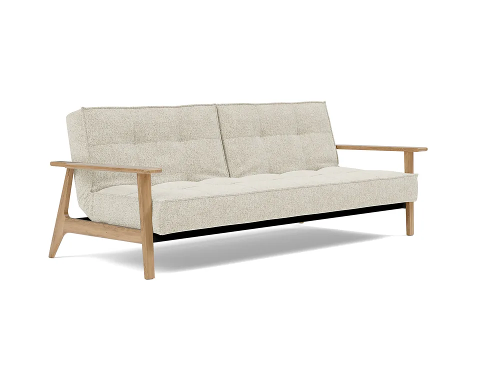 Диван-кровать Splitback Frej Sofa Bed, Innovation Living, в положении дивана — вид в три четверти