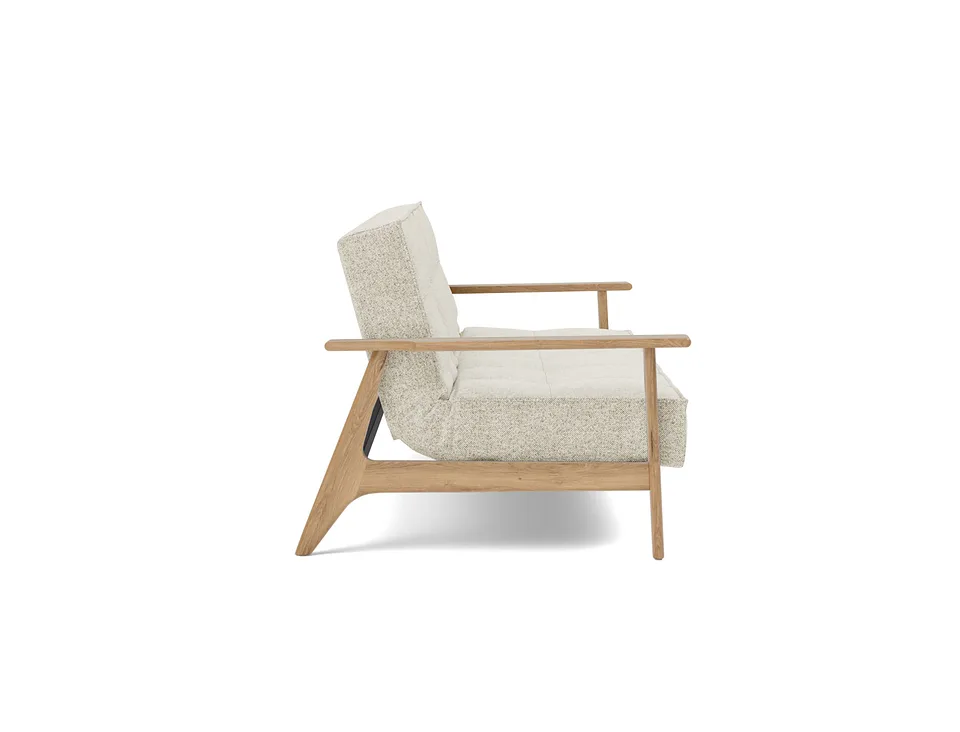 Диван-кровать Splitback Frej Sofa Bed, Innovation Living, в положении дивана — вид сбоку