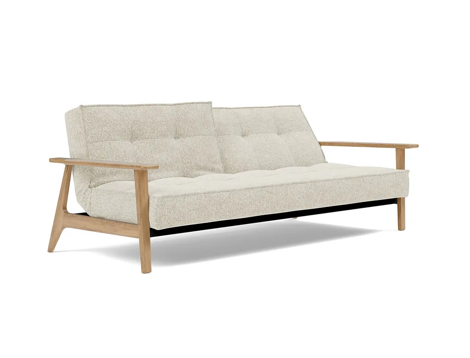 Диван-кровать Splitback Frej Sofa Bed, Innovation Living, в положении для отдыха — вид в три четверти