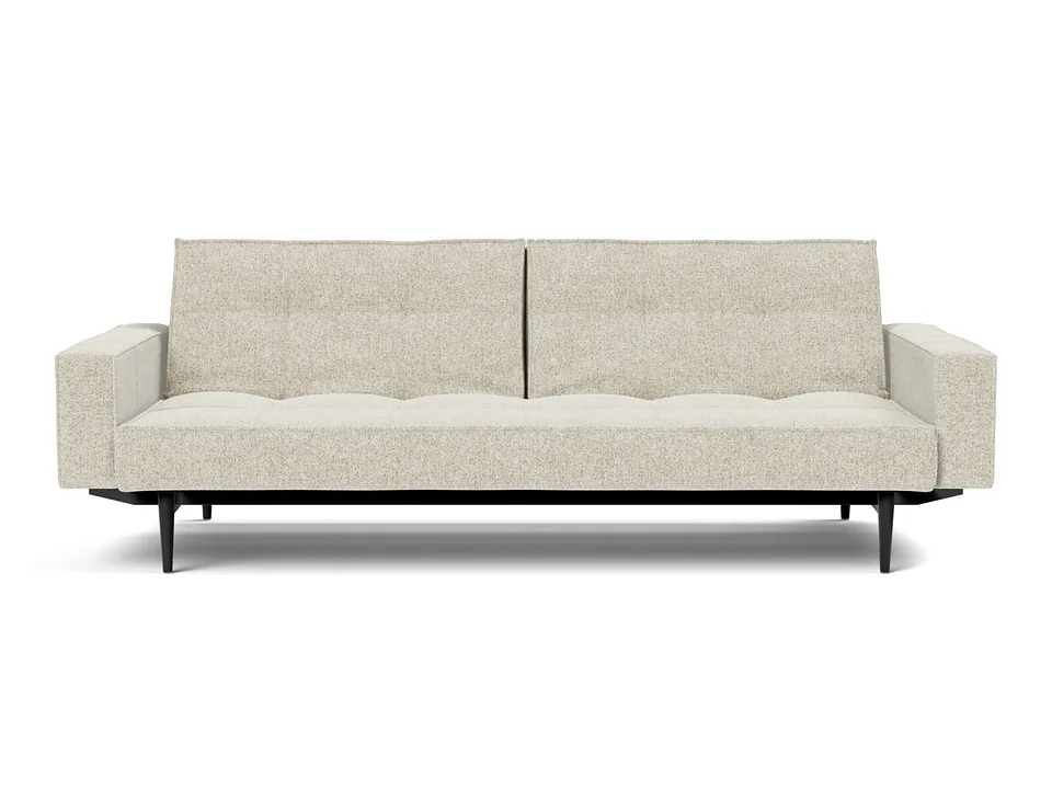 Диван-кровать Splitback Styletto Sofa Bed With Arms, Innovation Living, в положении дивана — вид спереди