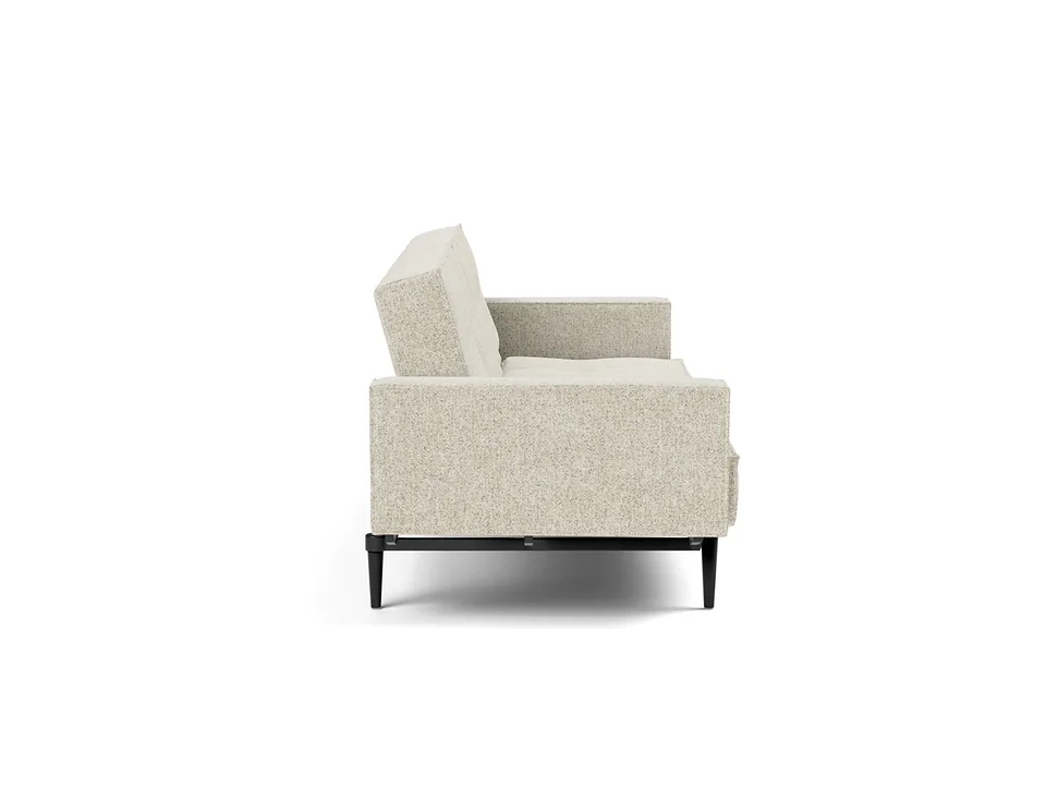 Диван-кровать Splitback Styletto Sofa Bed With Arms, Innovation Living, в положении дивана — вид сбоку