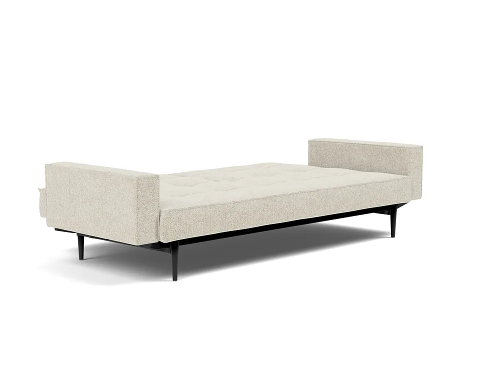 Диван-кровать Splitback Styletto Sofa Bed With Arms, Innovation Living, в разложенном виде — вид в три четверти