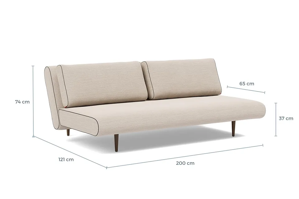 Схема размеров: диван-кровать Unfurl Lounger Sofa Bed
