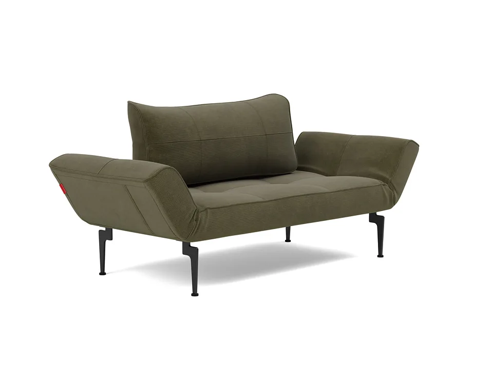 Кушетка Zeal Laser Daybed, Innovation Living, в положении дивана — вид в три четверти