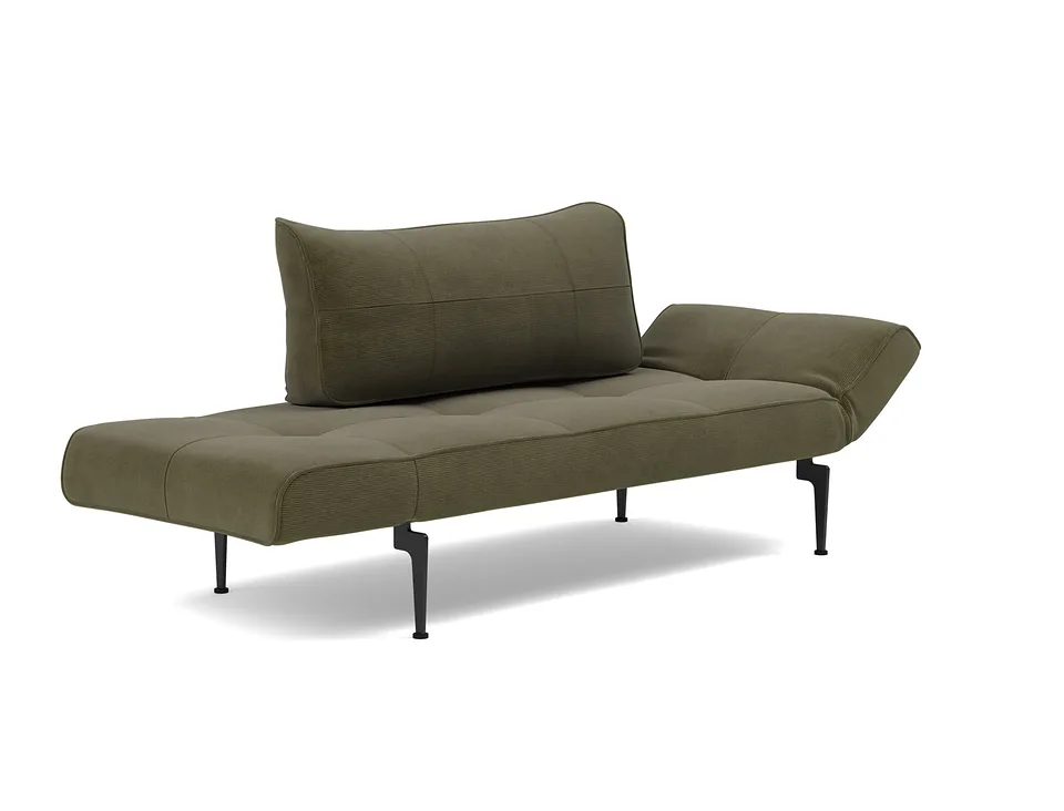 Кушетка Zeal Laser Daybed, Innovation Living, в положении для отдыха — вид в три четверти